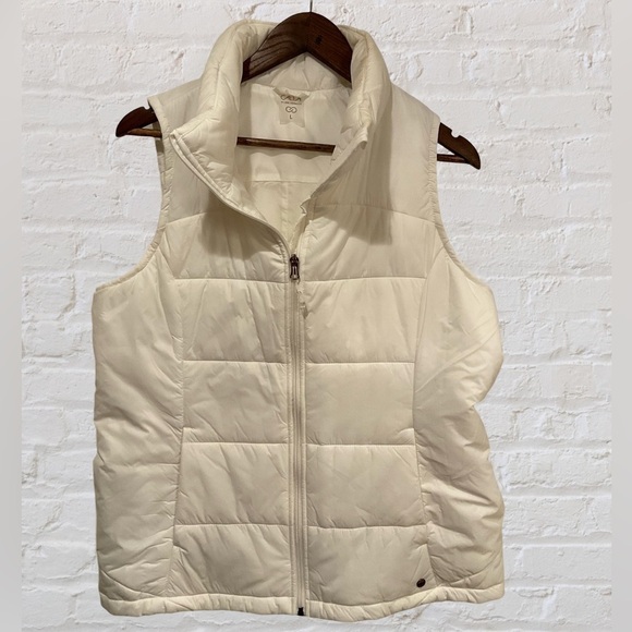 Calia cream puffer zip up vest - Picture 1 of 4